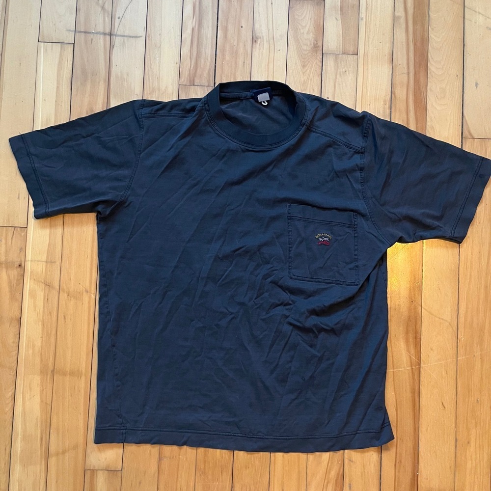 Paul & Shark Yachting Pocket T Shirt Mens Size Medium M Gray Made in Italy
